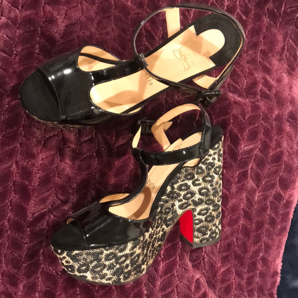 christian louboutin platform sandals